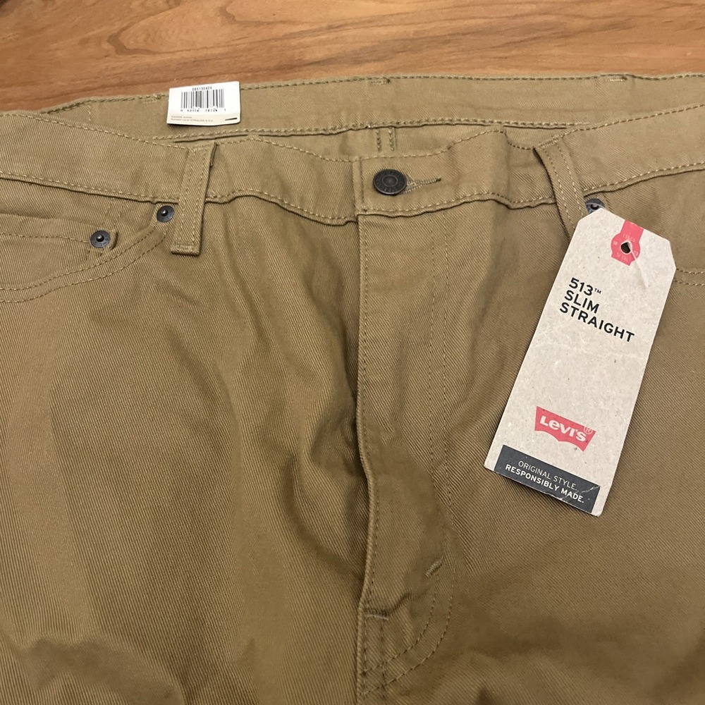 Levi's 513 Slim Straight Light Brown Jeans NWT Men's Size 40x32